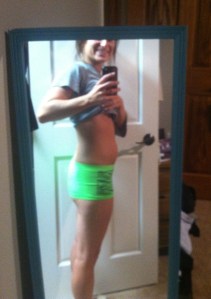 4 Weeks, 1 Day (taken in the bloated evening... before it was confirmed that I was pregnant)