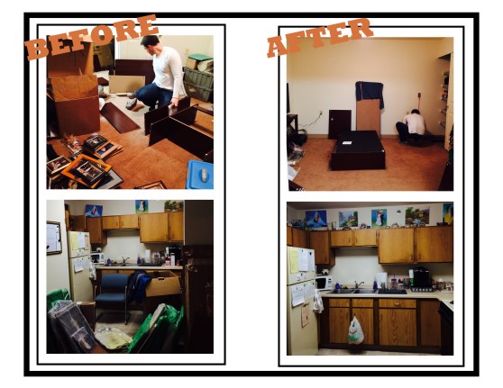 The desk is actually standing now, but this is the most updated photo I have...