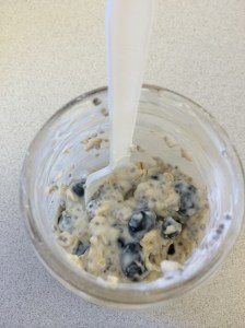 The funny looking, yet delicious, blueberry oatmeal stuff!