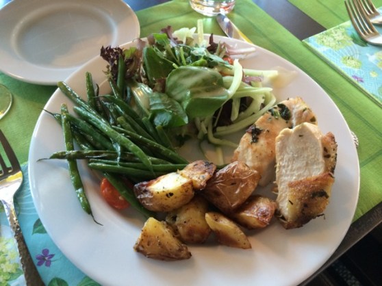 Local food... SO delish! I woke up thinking about those buttery green beans.