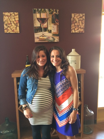 This weekend, I went to my little friend Erica's Wine Bottling Party. How cute is she? Also, why is my face so puffy? I should probably make sure she gains 30 lbs before we take another photo together.