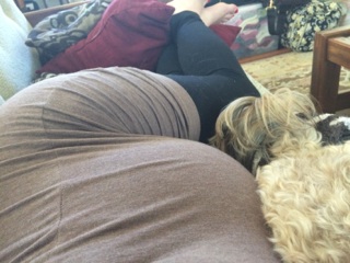 Baby/Puppy Baby/Mommy snuggles. Best thing ever.