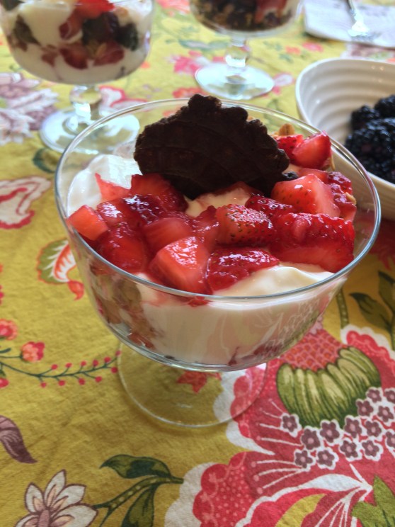 Yummy parfait compliments of Milly. 