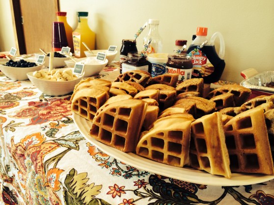 Wheat & Original Waffles... both delish! 