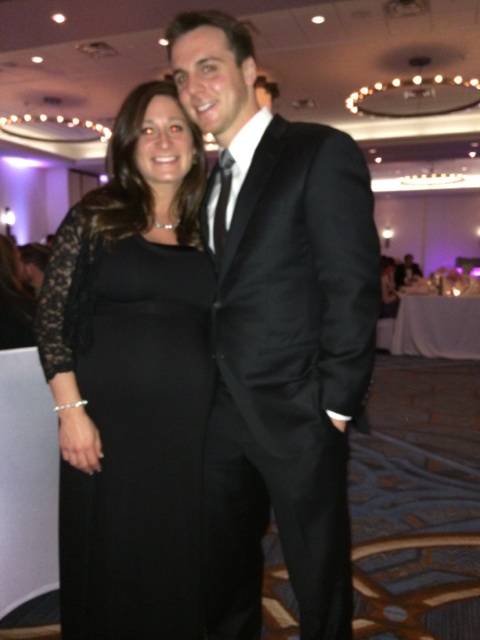 Hubs & I... 9 months prego makes it hard to look good.