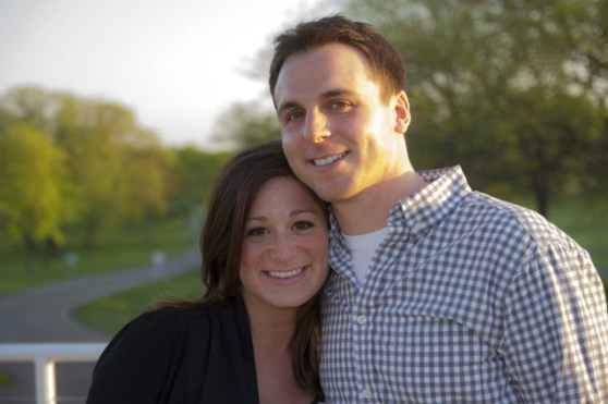 Puffy eyes & the hubs enjoying the beautiful evening.