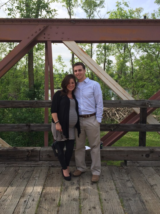My attractive hubs and I on the bridge.