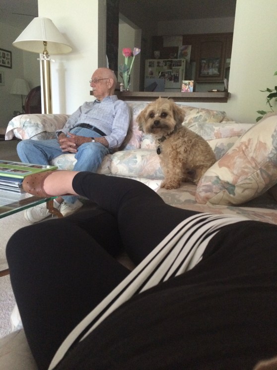 Hence, while Mark fixed some wires at Pop's house, I rested my ogre feet.