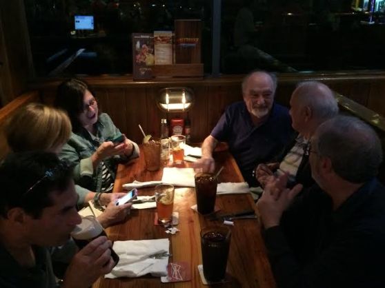 Some of the family reunited... sharing stories, laughs and a good meal!