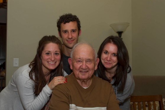 Bro, Cousin & I with Gramps