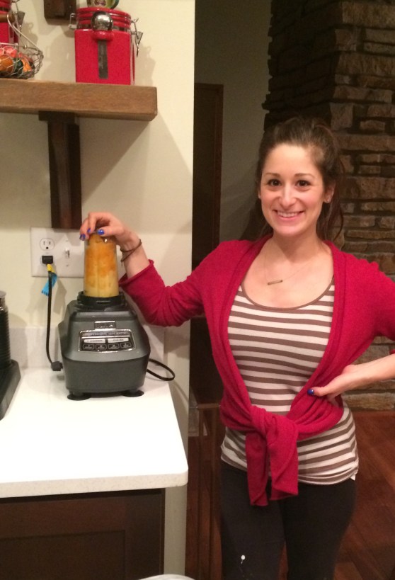 Blending everything up!